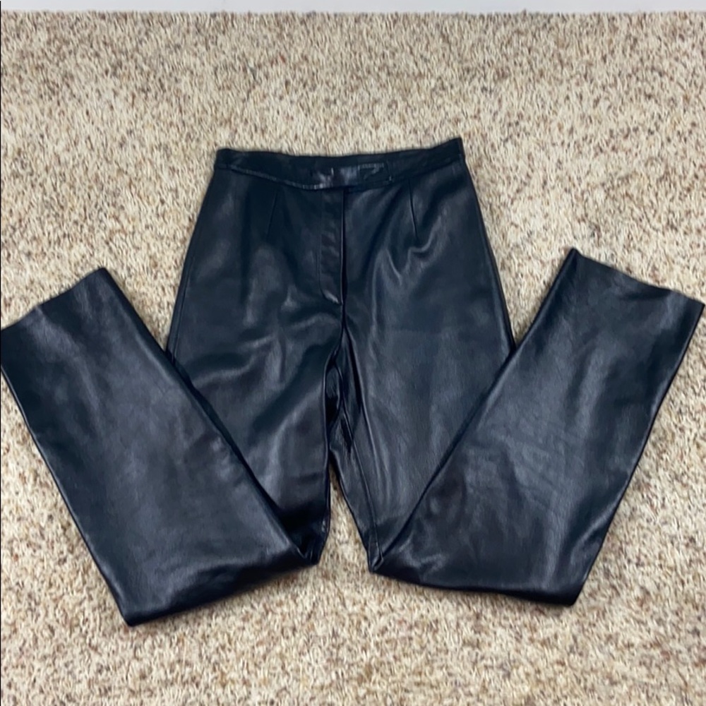 High Waisted 100% leather pants